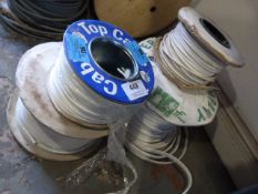 *Four Spools of Assorted White Wire