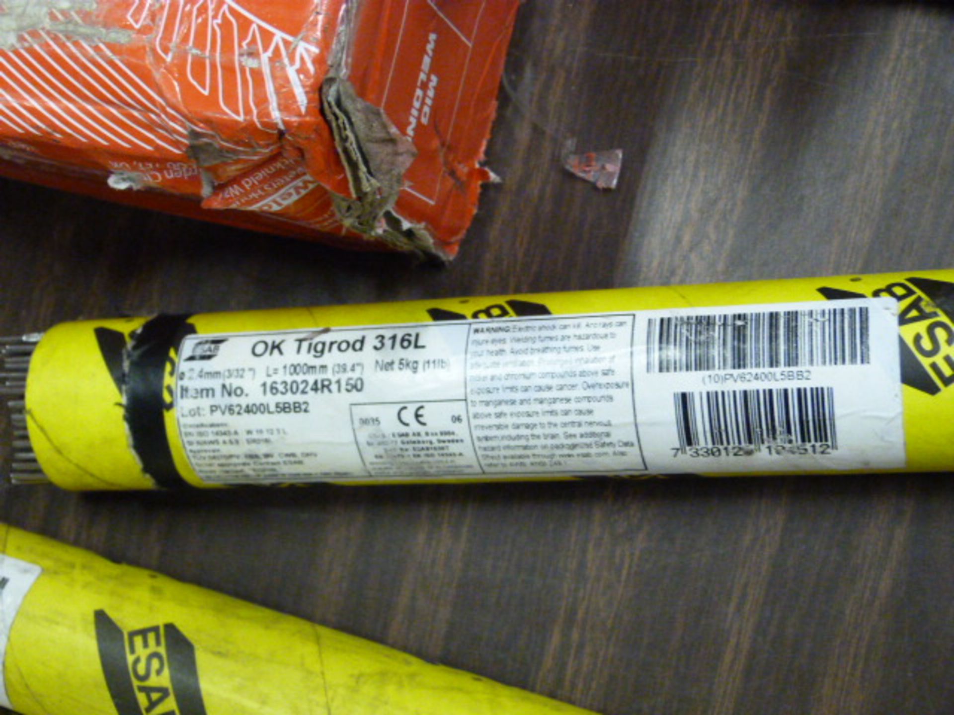 *Tube of 2.4mm OK Tigrod 316L Welding Rods