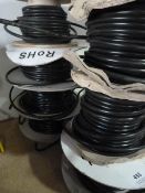 *Seven Spools of Assorted Black Cable