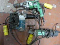 Hitachi Drill, Grinder and a Hammer Drill