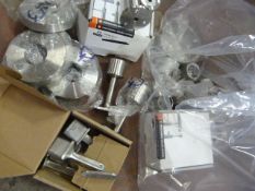 *Mixed Bag of Stainless Steel Rail Ends, Post Base