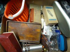Box of Miscellaneous Tools, Fittings and Household