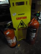 Wet Floor Warning Sign, 3L Water Fire Extinguisher