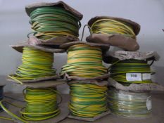 *Eight Spools of Earth Wire (Various Thicknesses)