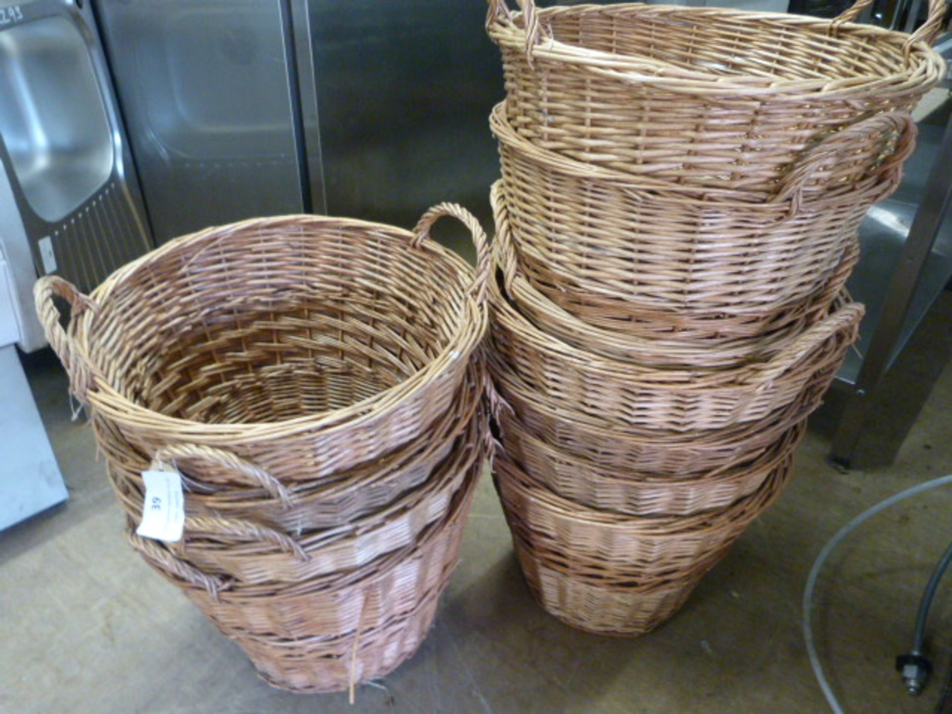 Eleven Wicker Baskets