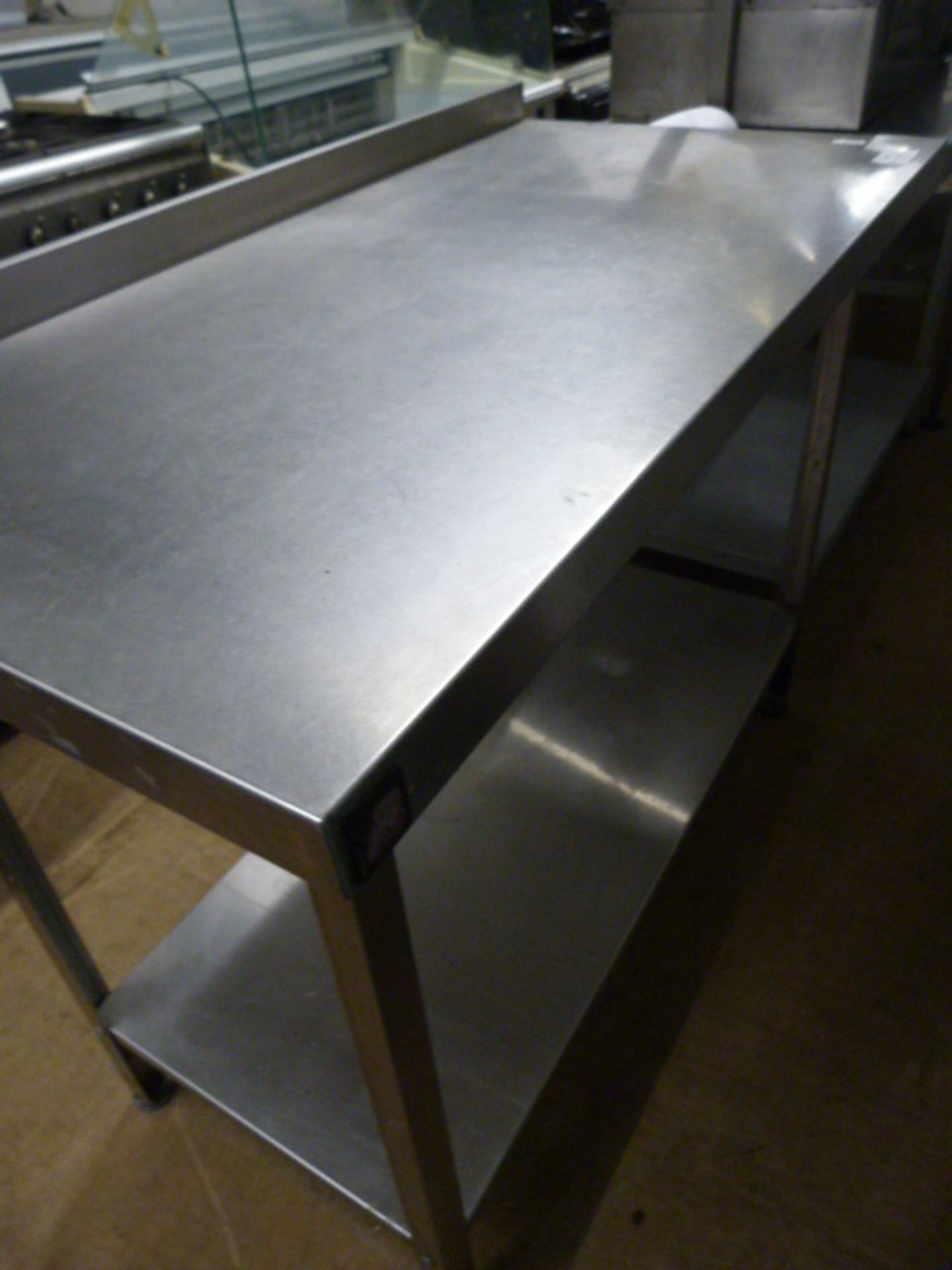 Stainless Steel Preparation Table with Shelf 120x6