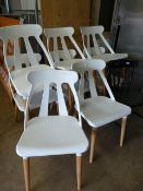 Wooden Kitchen Chair and Eight Plastic Chairs with
