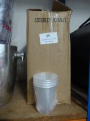 Box of 9oz Disposable Clear Plastic Tumblers