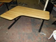 Adjustable Height L-Shape Work Table with Left Han