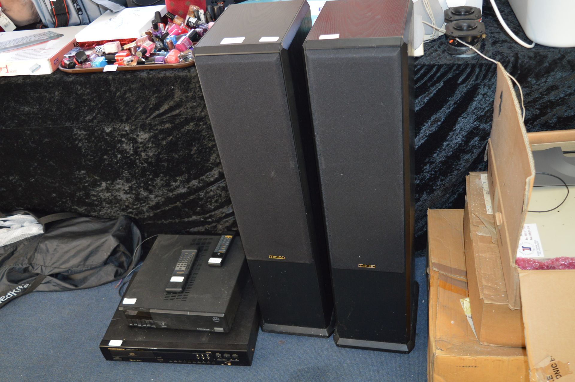 Pair of Mission Speakers with Winmagic Amplifier and Marantz CD Player