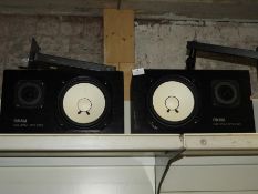 Pair of Yamaha NS-10M Studio Speakers with Wall Br
