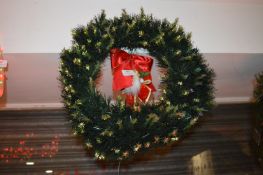 Fibre Optic Christmas Wreath