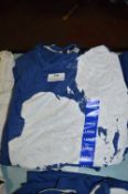 *Nine Ellen Tracy T-Shirts (Blue & White Glitter) Size: Medium