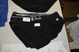 *Four Pairs of Black Pringle Underpants Size Small