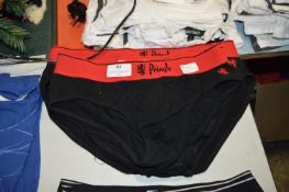 *Four Pairs of Black & Red Pringle Underpants (3x