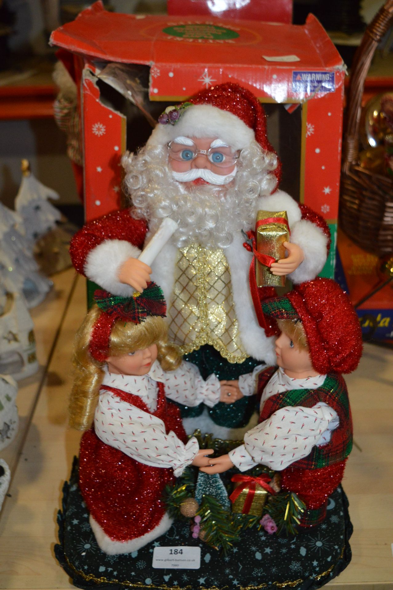 Battery Operated Singing Santa