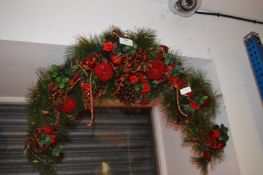 Christmas Wreath with Ribbon etc.