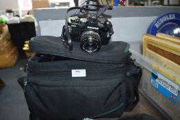 Olympus OM2 Camera with Lenses and Travel Case
