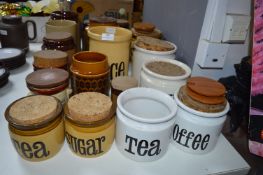 Selection of Stoneware Pottery Storage Jars