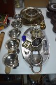 Selection of Silver Plated Ware Including Trays, G