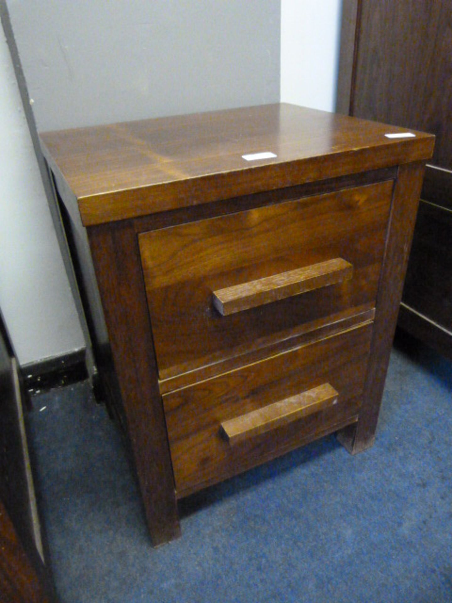 Walnut Two Door Side Cabinet