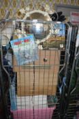 Cage Lot Containing WWII Books, Philips Hifi, Jigs