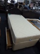Single Bed with Memory Foam Mattress and Headboard