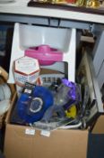 Box Containing Hand Tools, Child's Potty, Ornament