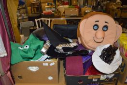 Two Boxes of Assorted Fancy Dress Costume Hats