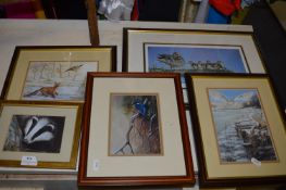Selection of Framed Prints - British Wild Birds, B