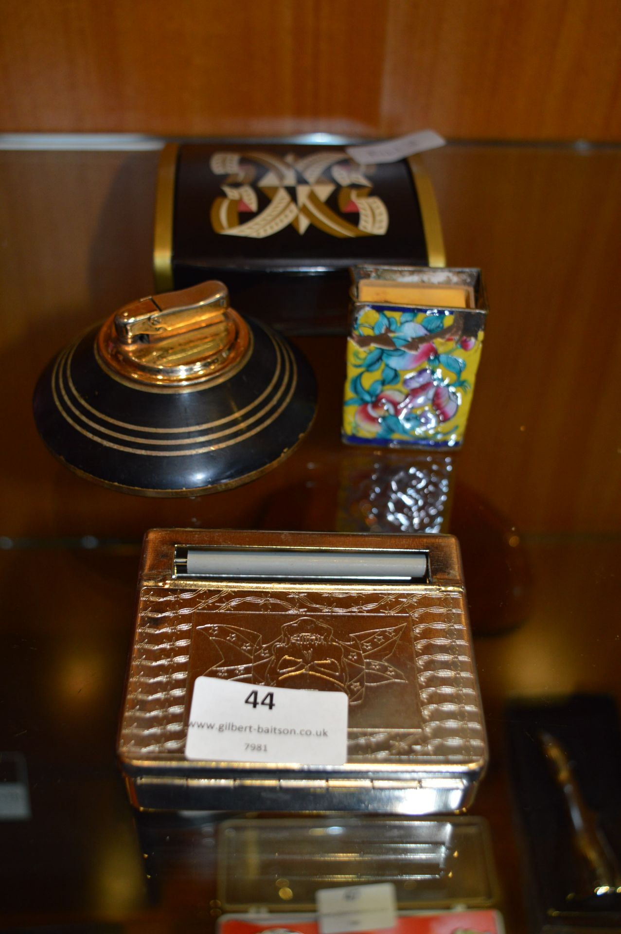 Cigarette Box, Table LIghter, Matchbox Cover and R