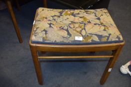 Stool with Woolwork Upholstered Seat