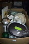Box of Assorted Kitchenware Including Mixing Bowls