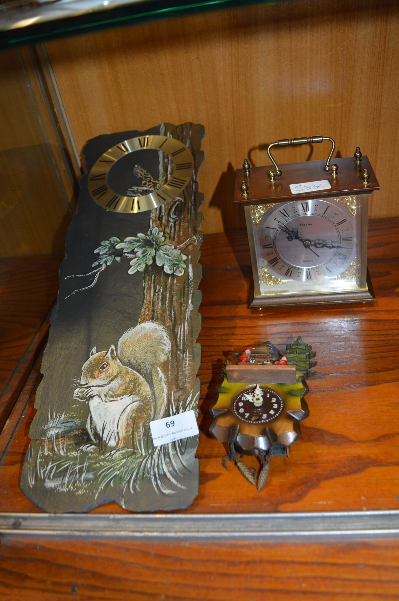 Decorative Clock, Slate Wall Clock and Another