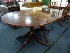 Meredew Mahogany Effect Extending Dining Table on