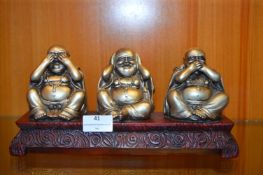Buddha Figurines - See, Speak and Hear no Evil