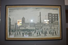 Framed L.S. Lowry Print - Outside the Mills