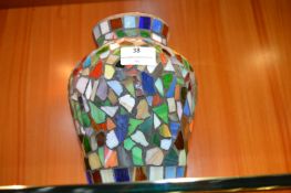 Multi Coloured Glass Vase