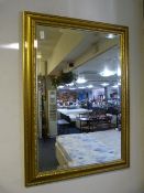 Gilt Framed Bevelled Edge Wall Mirror