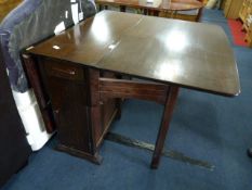 Oak Drop Leaf Dining Table with Cupboard Ends