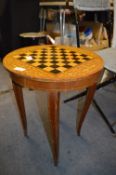 Musical Games Table with Chess Board Top