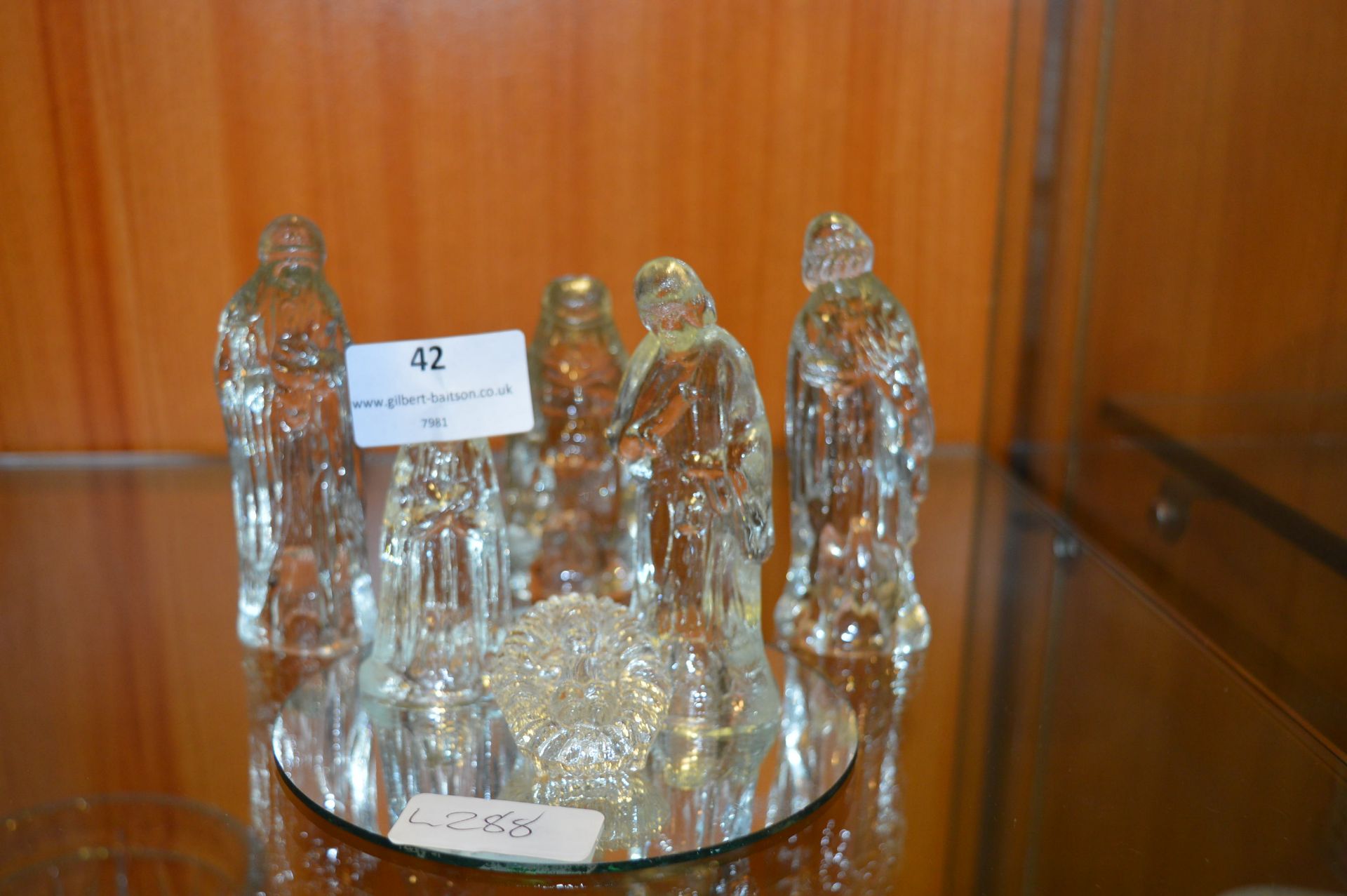 Glass Nativity Set