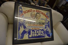 Large Framed Poster - Jazzbo Browns