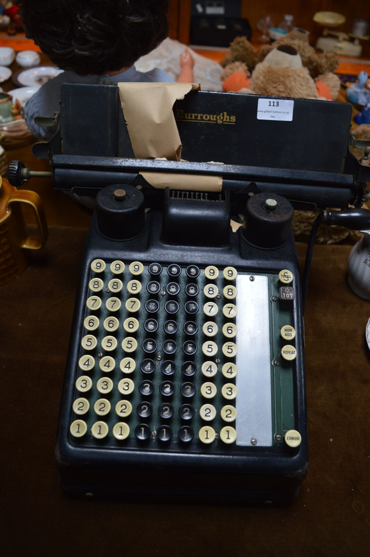 Vintage Burroughs Calculating Machine