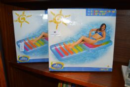 Two Folding Sun Loungers Inflatables