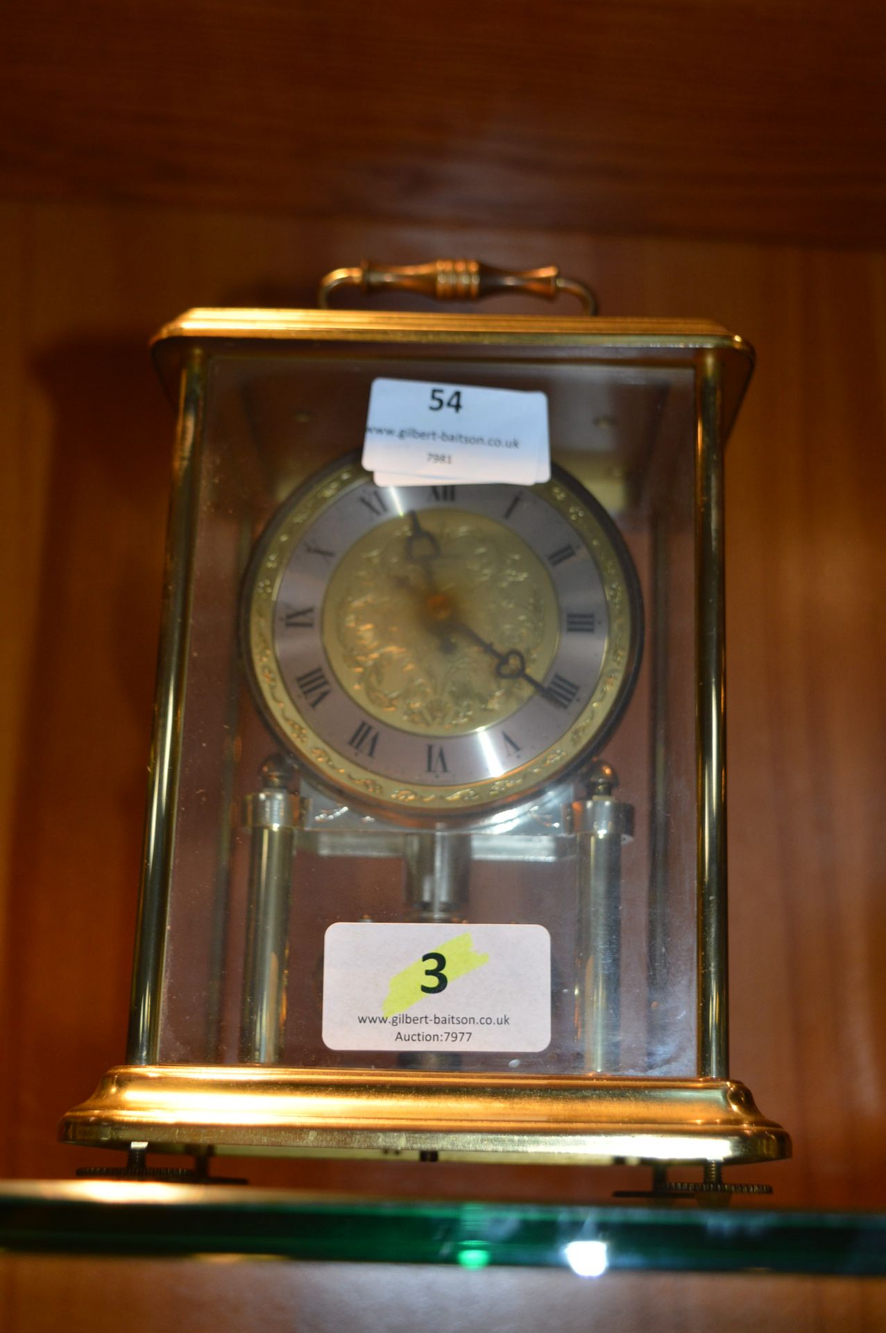 Brass Cased Anniversary Clock