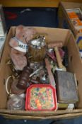 Box Containing Gavels, Scent Bottle, Bible, Photo