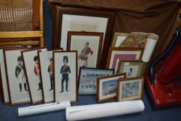 Quantity of Framed Prints Including Vanity Fair, N