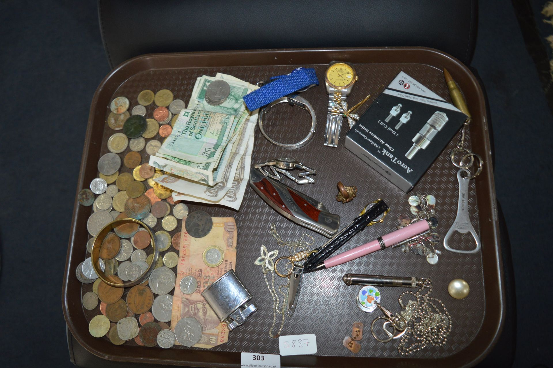 Tray Lot of British and Continental Coinage, Paper