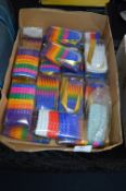 Assorted Coloured Plastic Combs